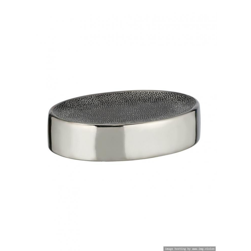 Wenko Soap Dish Mod. Nuria Silver & Anthracite - 2
