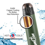 Milton New Crown 900 Thermosteel Hot or Cold Water Bottle, 750 ml, Green - 2 miniature