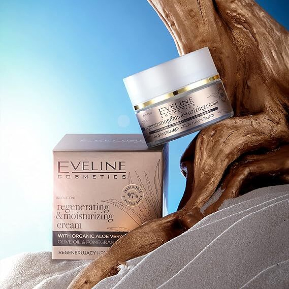 Eveline Organic Gold Regenerating&Moistruizing Cream With Organic Aloe Vera 50ml - 2