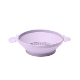 Sieve durable Scrunch with Handles Collapsible and foldable, Made of silicon, Dusty Light Purple - 1 miniature