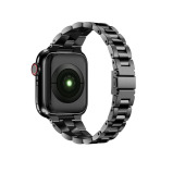 Perfii Stainless Steel Bracelet Triple Link Replacement Band for Apple Watch 49, 45, 44, 42 mm Series Ultra 8/7/6/SE/5/4/3 - 3 miniature