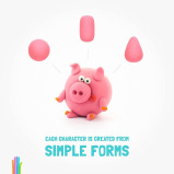 Air-Dry Clay Hey Clay - Bugs 15 Cans - 5 miniature