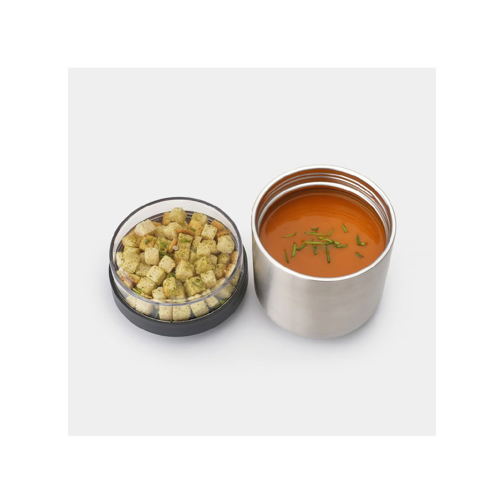 وعاء غداء معزول ميك آند تيك من برابانتيا سعة 0.5 لتر، رمادي داكن - 5