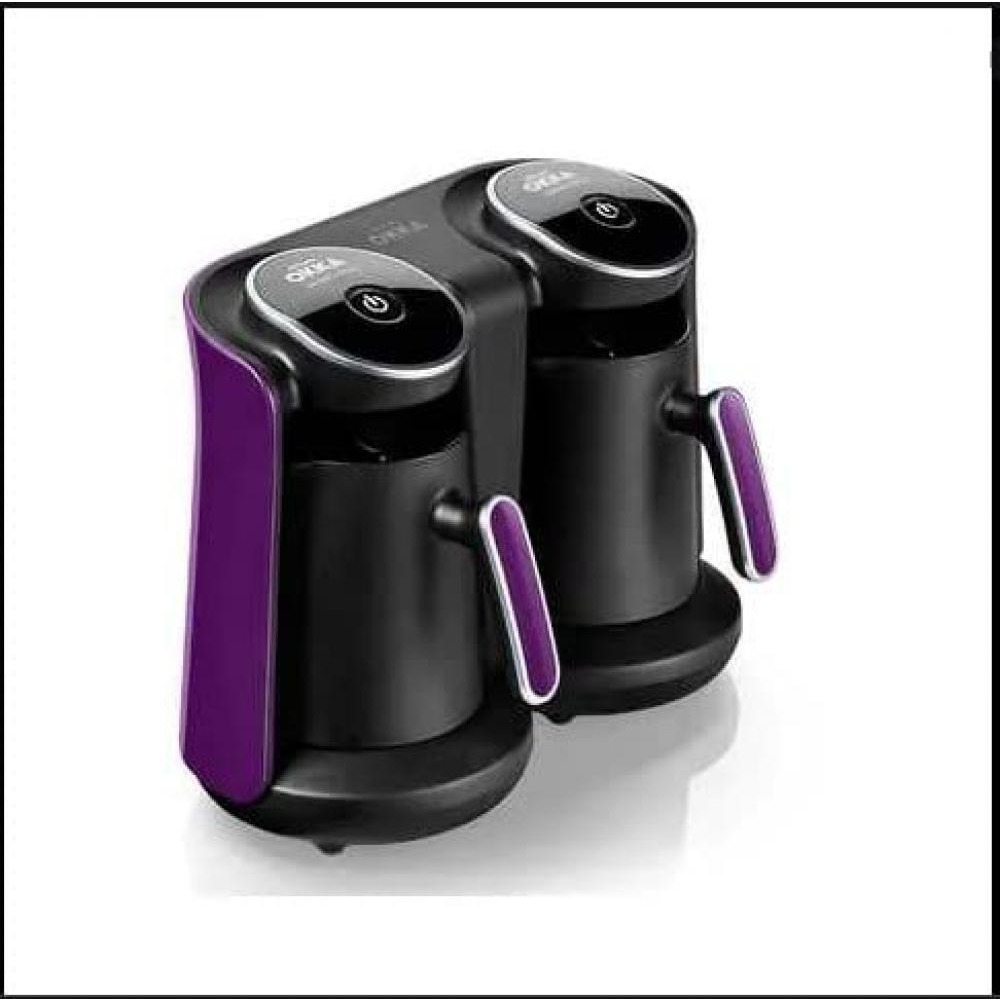 OK-006-MD ماكينة صنع القهوة التركية Arzum Okka Minio DUO "أرجواني" وأسود وأرجواني - 7