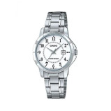 CASIO Women's Water Resistant Analog Watch LTP-V004D-7BUDF - 35 mm - Silver - 1 miniature