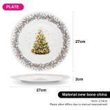 Fissman, Plate Christmas, 27cm, New Bone China - 4 miniature