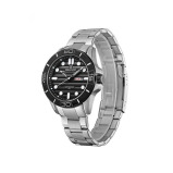 Kenneth Scott Men's Analog Black Dial Watch - K22043-SBSB - 2 miniature