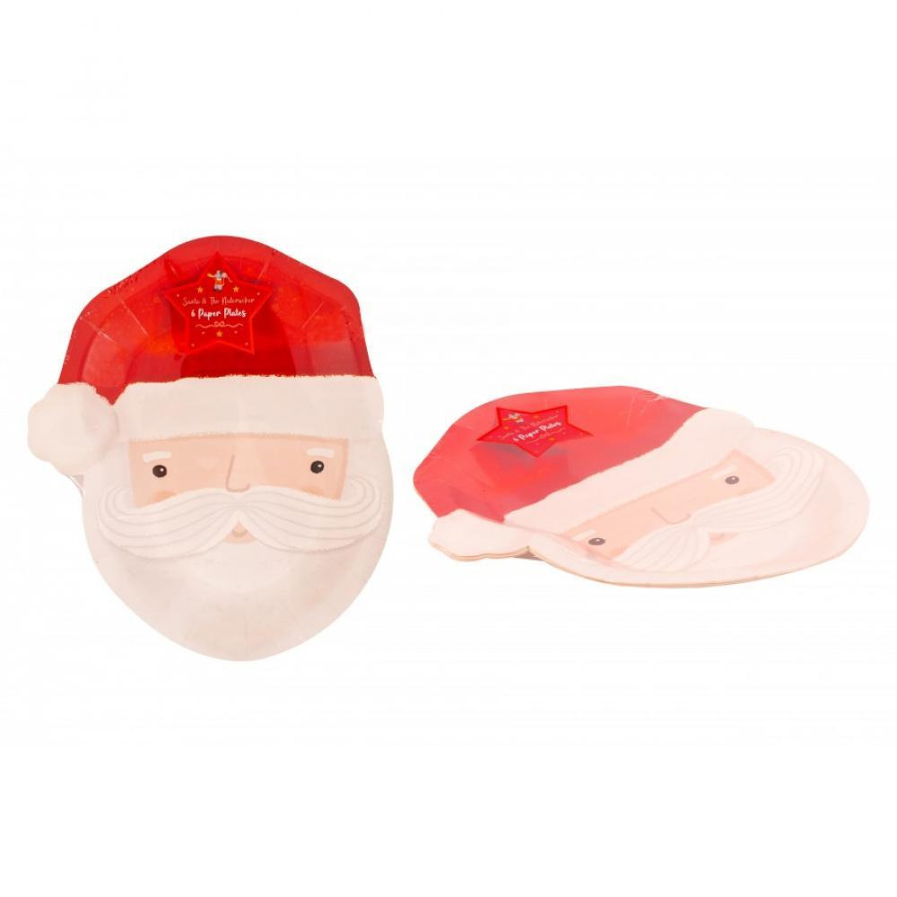 طبق ورقي للوجه سانتا من Rsw مقاس 23 سم - 1