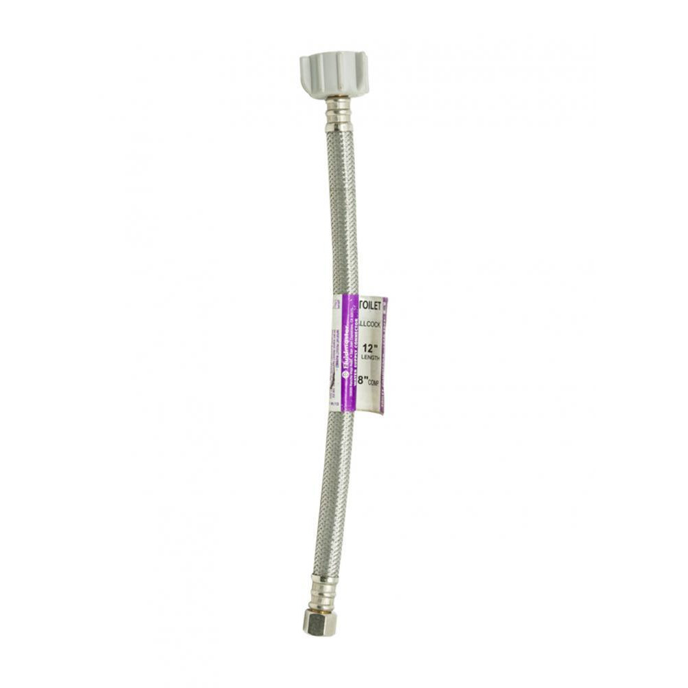 موصل المرحاض من الفولاذ المقاوم للصدأ مقاس 12 بوصة من Fluidmaster - 1