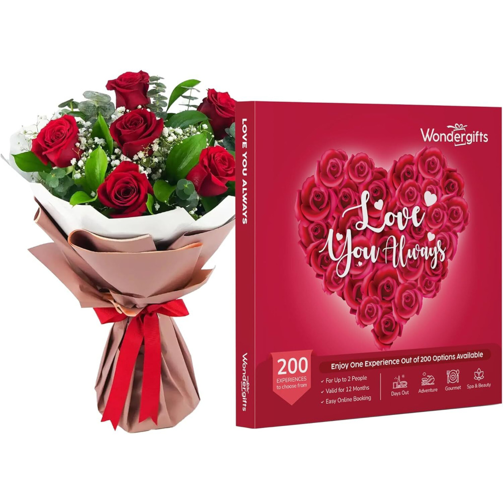 Wondergifts Love You Always with Red Flowers Bouquet - 1