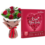 Wondergifts Love You Always with Red Flowers Bouquet - 1 miniature