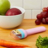 Zoku Pocket Neatly Nesting Set of 3 Utensils has a Spoon, Fork and Knife, . Kitty - 7 miniature