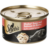 SHEBA, Влажный корм, Тунец и Лосось в СОУСЕ, 85 г - 1 miniature