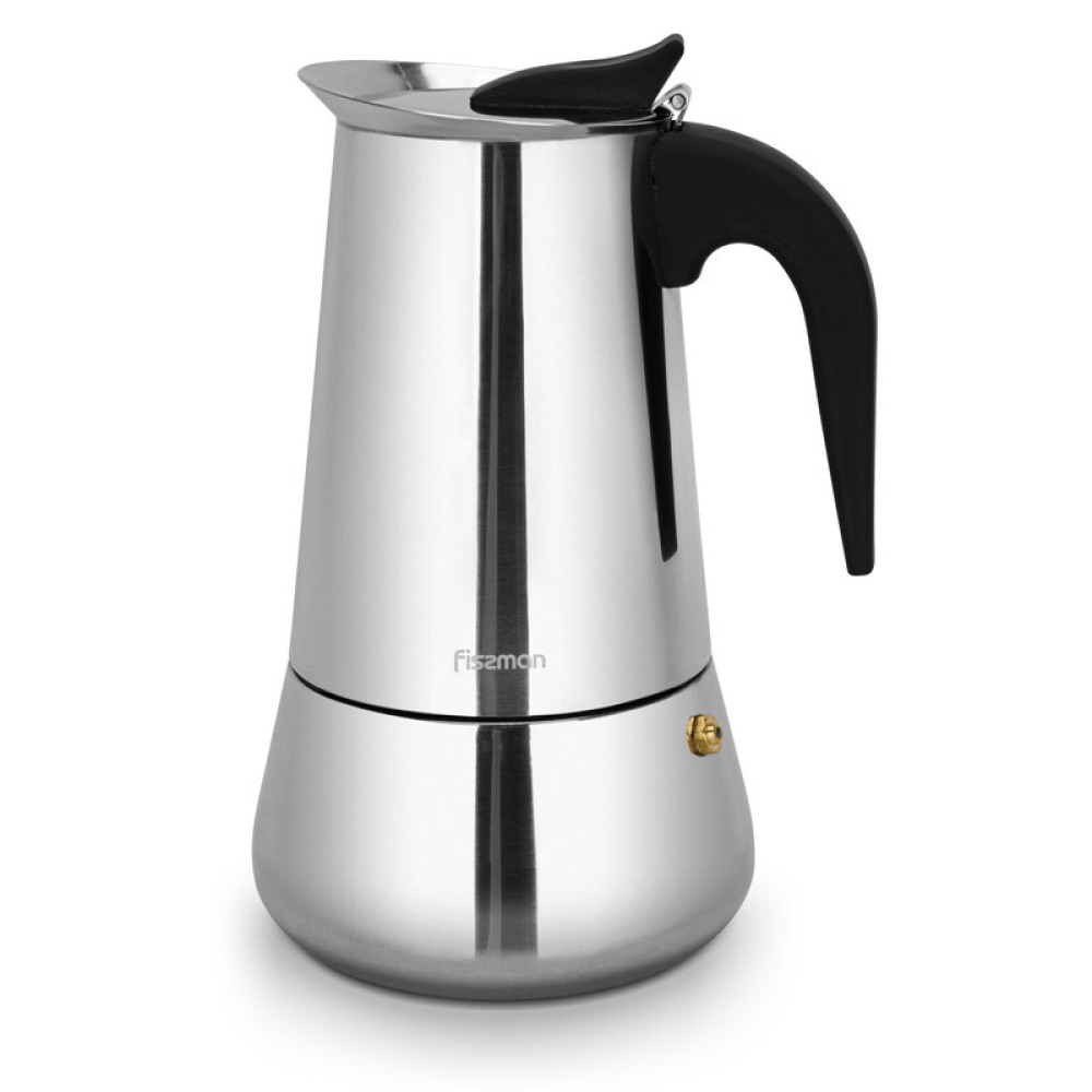 Fissman Stovetop Espresso Maker 450ml For 9 Cups Stainless Steel - 1