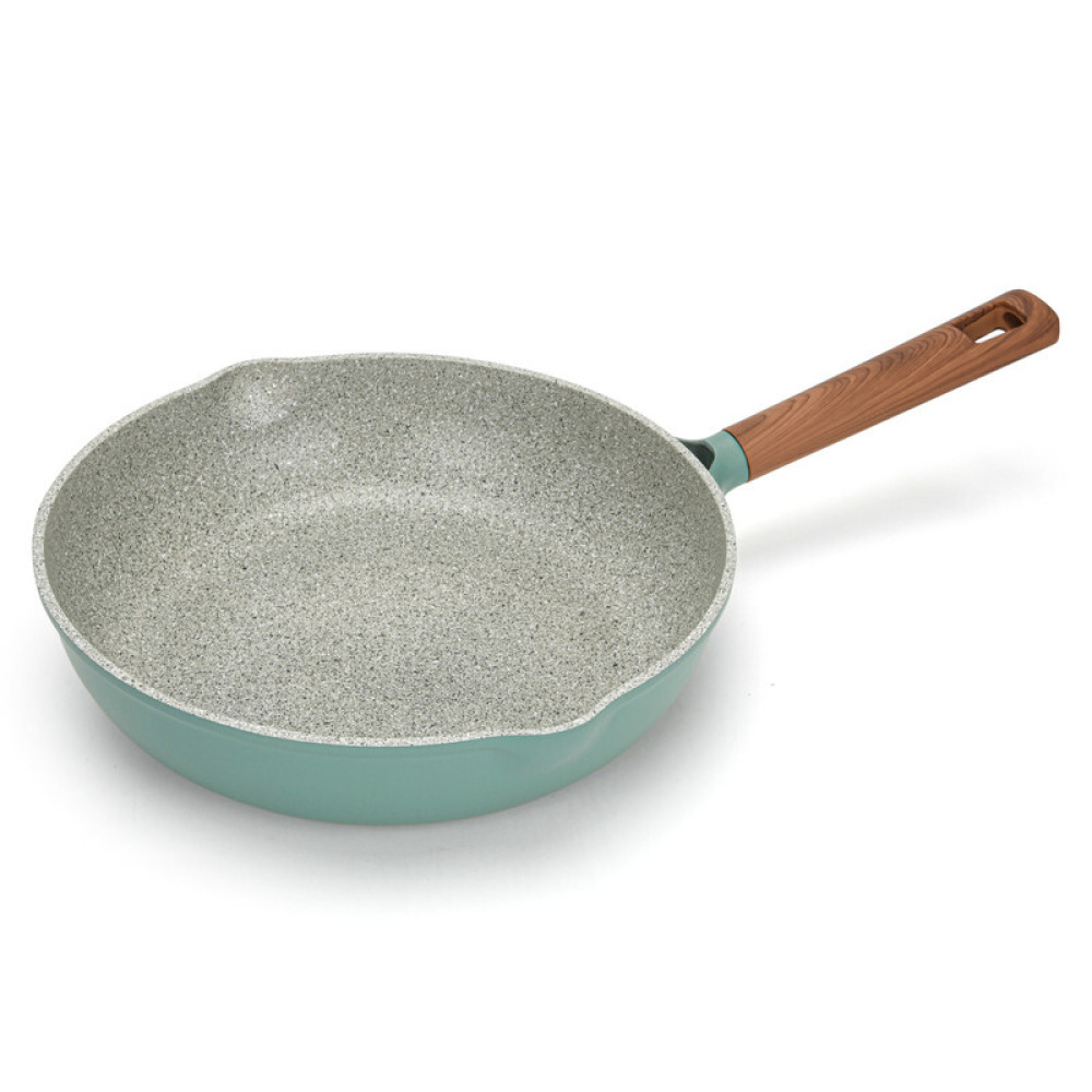 مقلاة فيسمان من سلسلة فيرينزي غير قابلة للالتصاق مع قاعدة حثية باللون الأخضر مقاس 28 × 7 سم - 4