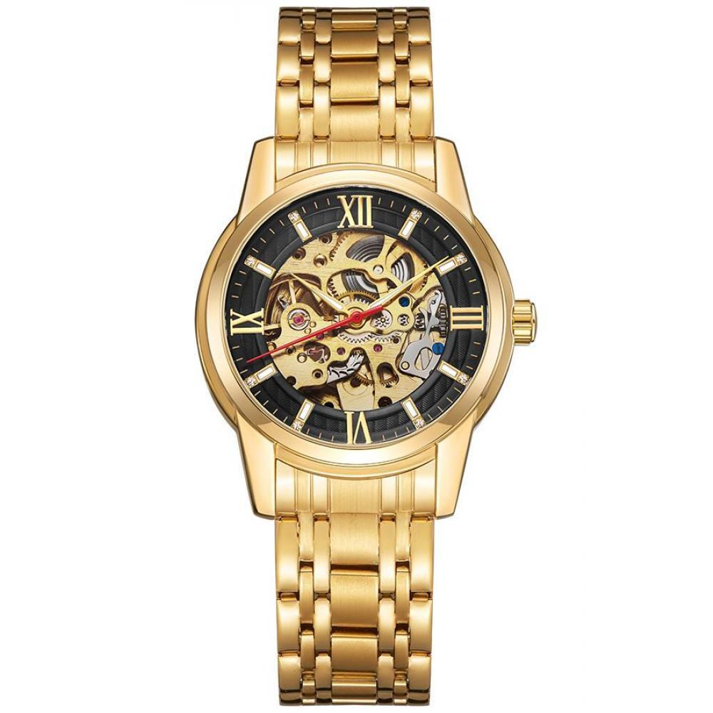 Kenneth Scott Men's Black Dial Mechanical Watch - K22311-GBGB - 1