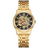Kenneth Scott Men's Black Dial Mechanical Watch - K22311-GBGB - 1 miniature