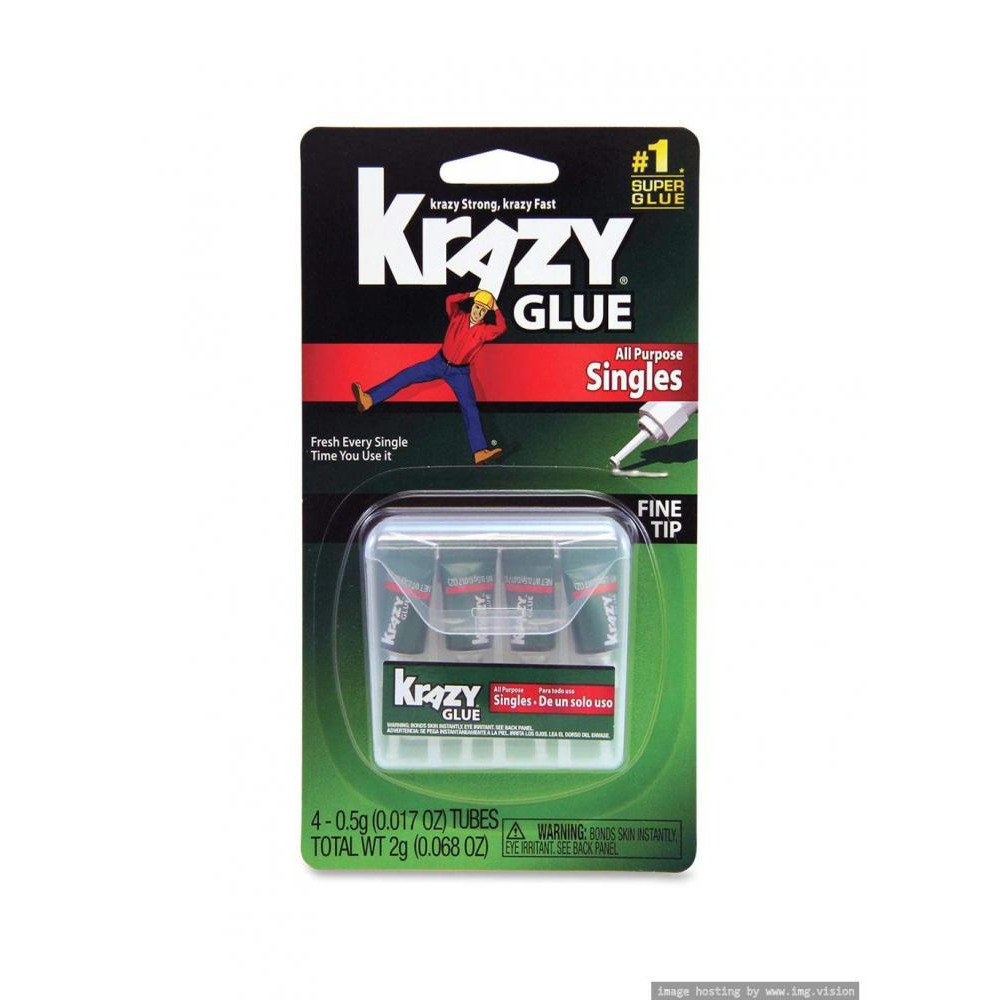 Krazy Glue Instant All Purpose Single Use Tubes Pack of 4 - 1