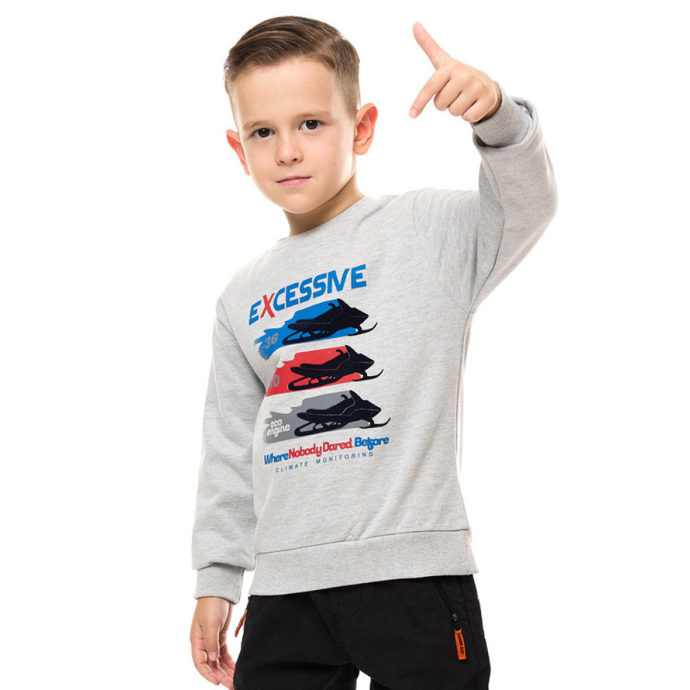 Boys' Sweatshirt Grey Mil 2-3 YRS - 1