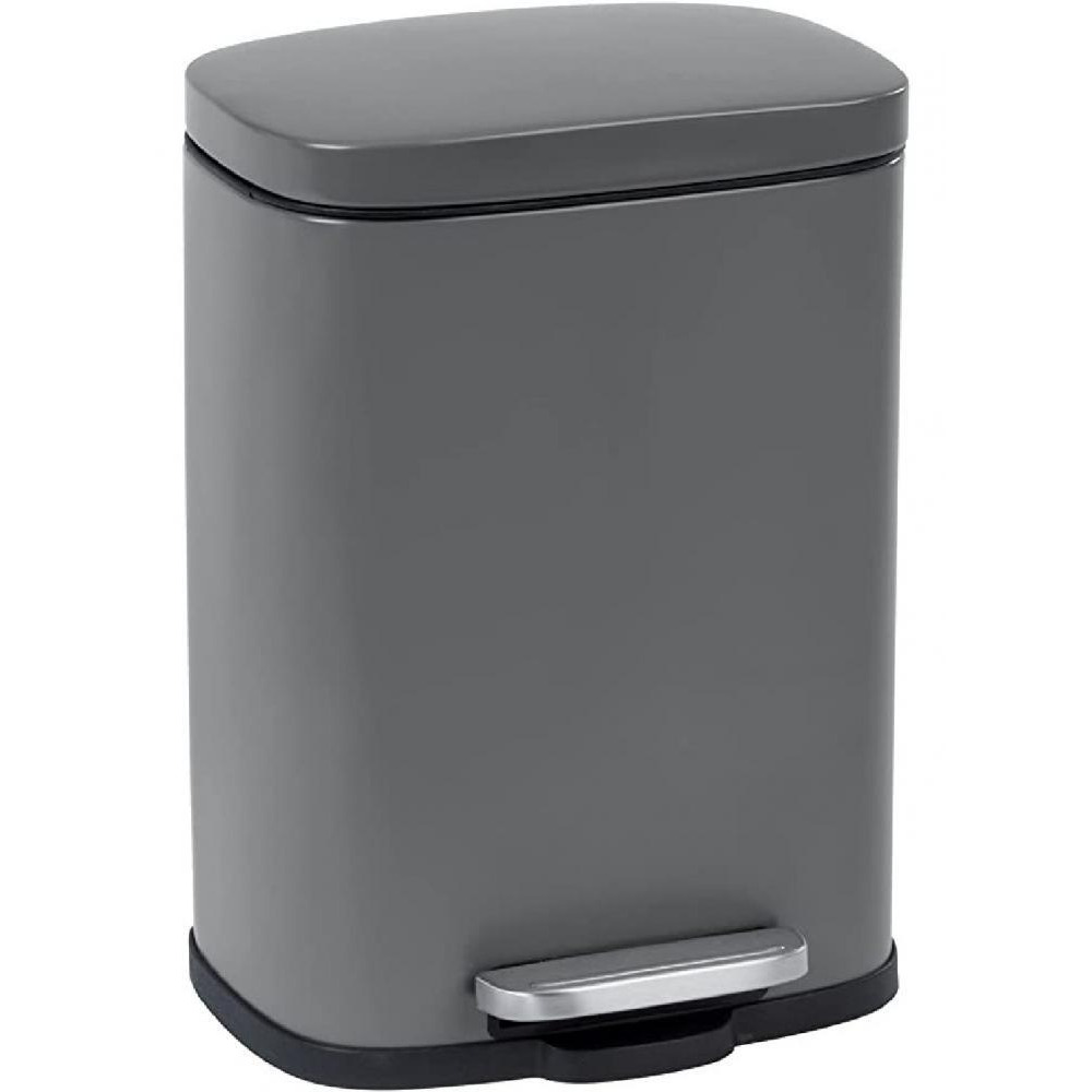 Wenko Pedal Bin Leno Easy Close 5 Liter Grey - 1
