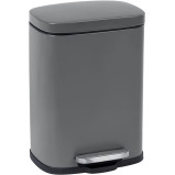 Wenko Pedal Bin Leno Easy Close 5 Liter Grey - 1 miniature