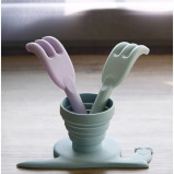 Rakes Scrunch, Sand play tool, silicone, Dusty Light Green - 2 miniature