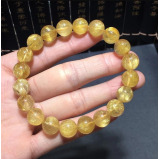 سوار من خرز كريستال سيترين طبيعي 10 ملم - 3 miniature