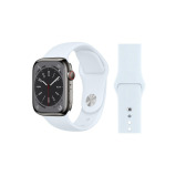 Perfii Solid Silicone Replacement Band for Apple Watch 49, 45, 44, 42 mm Series Ultra 8/7/6/5/4 SE - 2 miniature