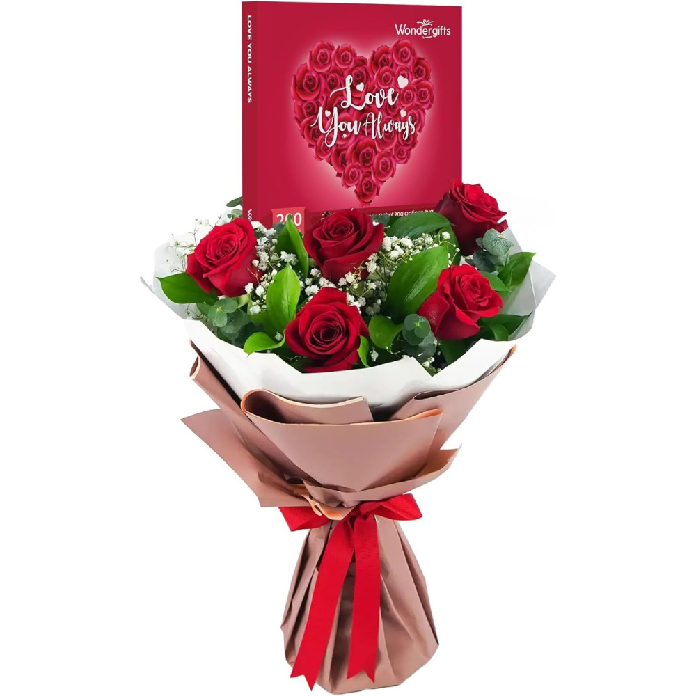 Wondergifts Love You Always with Red Flowers Bouquet - 2
