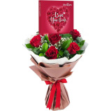 Wondergifts Love You Always with Red Flowers Bouquet - 2 miniature