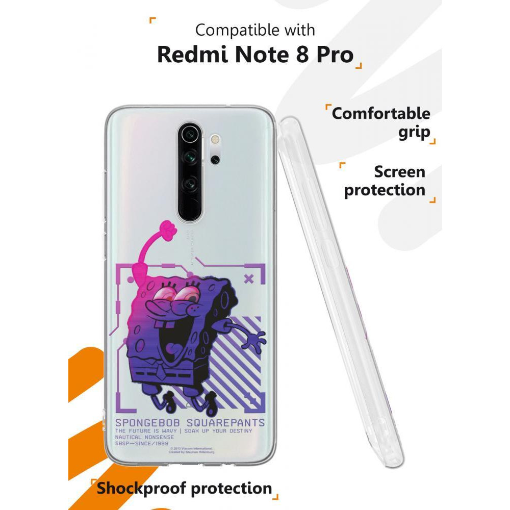 حافظة Redmi Note 8 Pro، حافظة هاتف واقية مضادة للصدمات لهاتف Redmi Note 8 PRO، مع نمط سبونج بوب سعيد - 2