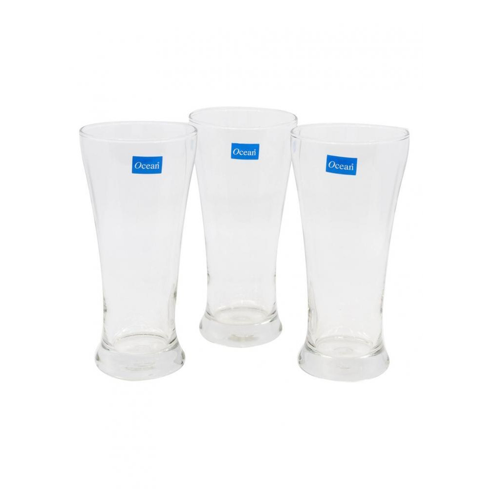 Ocean Pilsner Glass, 400 ml, Set of 3 Pieces - 4