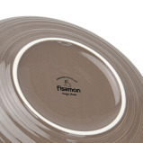 Fissman 2-Piece Plates Firmina Brown 21cm New Bone China - 5 miniature