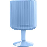 TarHong Essentials Mesa Drinkware, Polypro, Shatterproof, Indoor\/Outdoor, Stacking Goblet, Blue - 1 miniature