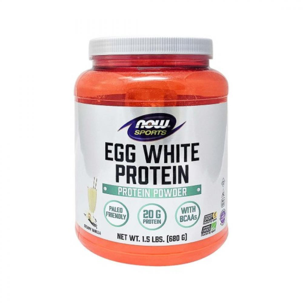 Now Sports, Egg White Protein Creamy Vanilla Powder 680 g - 1