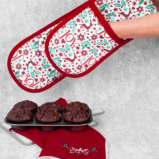 Rsw Christmas 18 x 88 cm Joy Double Oven Glove - 3 miniature