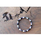Genuine Natural Black Tourmaline Amethyst Rose Quartz Bracelets For Women 8mm Healing Crystal Stretch Round Bead Bracelet  - 3 miniature