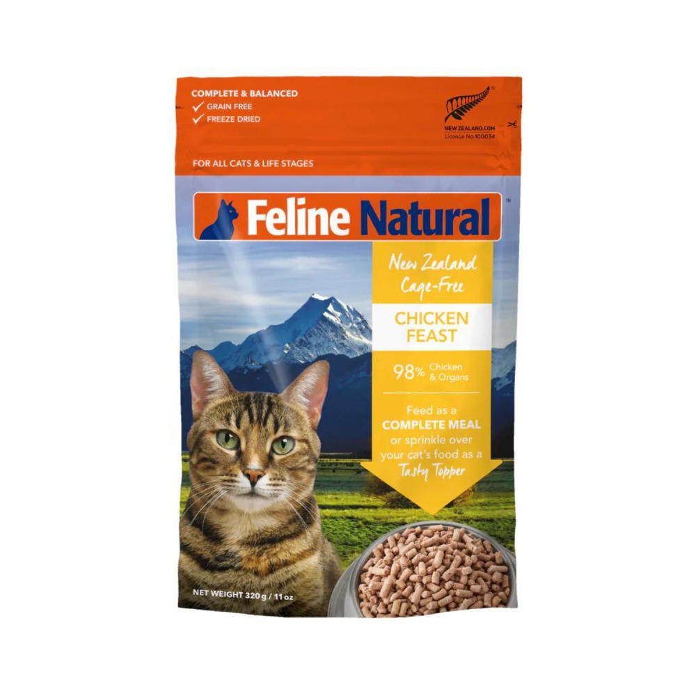 Feline Natural / Cat food, Freeze-dried, Chicken feast, 320 g   - 1