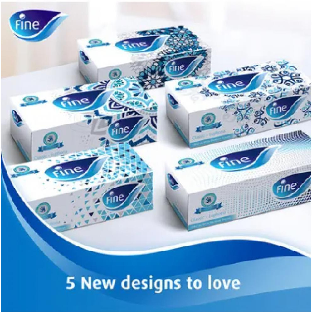 Fine / Facial tissues, 170 sheets, 5-pack, White - 2