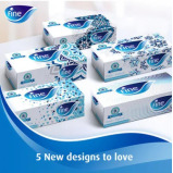 Fine / Facial tissues, 170 sheets, 5-pack, White - 2 miniature