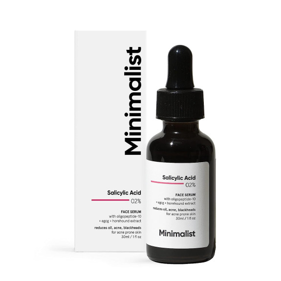 Minimalist 2% Salicylic Acid Serum For Acne, Blackheads and Open Pores 1 fl oz, 30ml