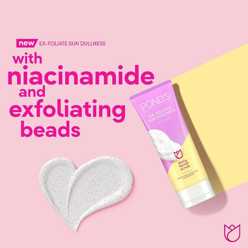 Pond's White Beauty Daily Facial Scrub with Niacinamide, 100g - 4
