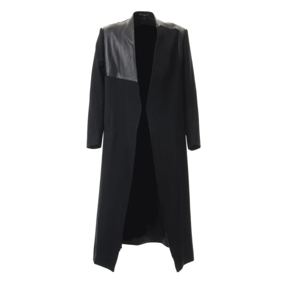 سترة سوداء مملوكة مسبقًا بدون ياقة 3 JP - 3