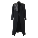 سترة سوداء مملوكة مسبقًا بدون ياقة 3 JP - 3 miniature