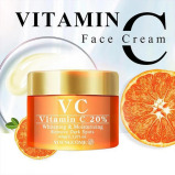 Vitamin C with Hyaluronic Acid Whitening and Moisturizing Face Cream for Dark Spots, Acne Marks and Brighten Skin Tone - 60 g - 2 miniature