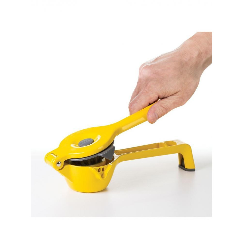 PrepWorks Countertop Press Citrus Juicer Yellow 2.5 x 4 x 11.75 inch Cast Aluminum, ABS, TPE - 2