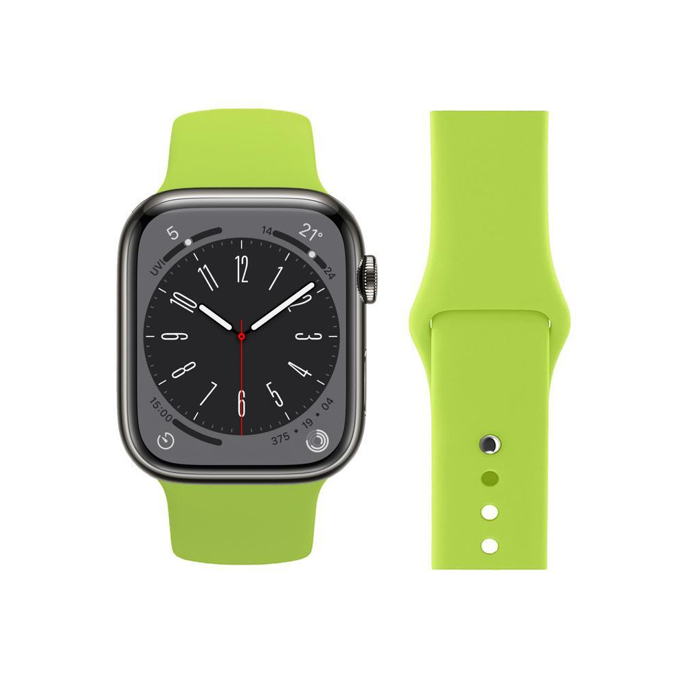Perfii Solid Silicone Replacement Band for Apple Watch 49, 45, 44, 42 mm Series Ultra 8/7/6/5/4 SE - 1