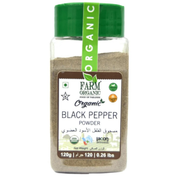 Farm Organic Black Pepper Powder 120 g