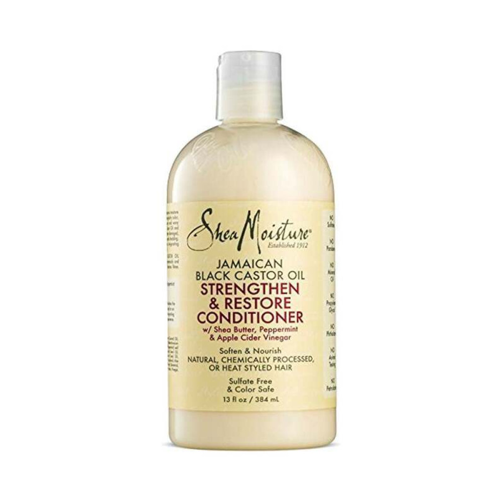 SM Jamaican Black Castor Oil Shea Moisture Jamaican Black Castor Oil Strengthen And Restore Conditioner for All Hair Types, 13 Oz - 1