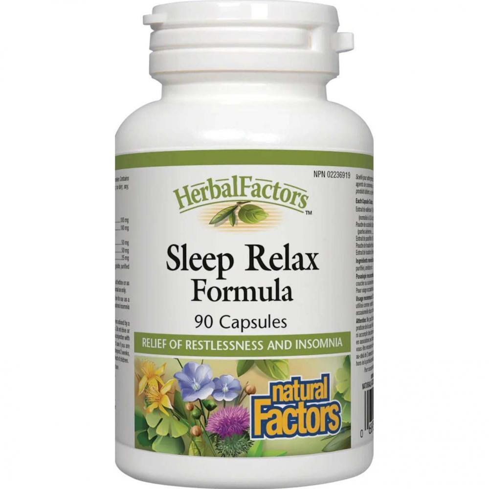 Natural Factors Sleep Relax Formula, 90 Capsules - 1